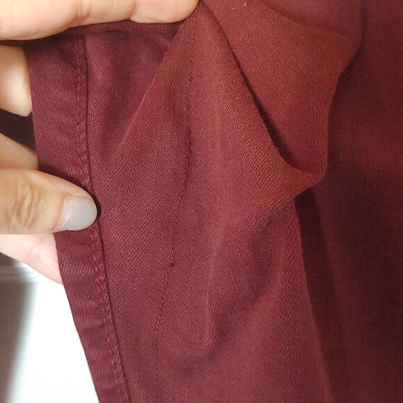 Flying Monkey Women's Burgundy Skinny Jeggings Size 26 - Picture 6 of 10